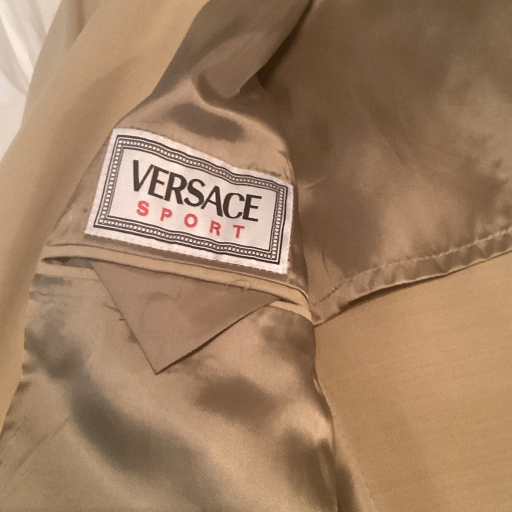 Versace Sport Satin-Lined Jacket - Tan/Gold